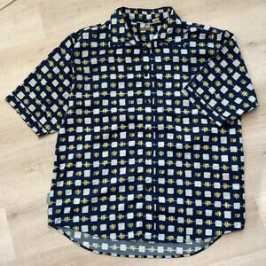 Mecca Shirtworks Mens Short Sleeve Hawaiian Button Up XL